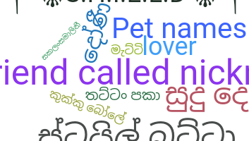 Παρατσούκλι - Sinhala