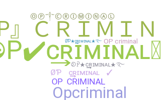 Παρατσούκλι - OPcriminal