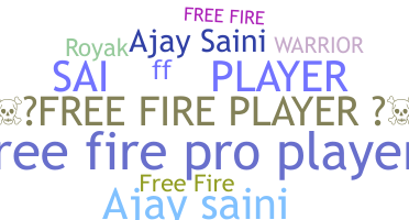 Παρατσούκλι - Freefireplayer
