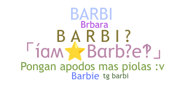 Παρατσούκλι - Barbi