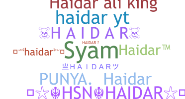 Παρατσούκλι - Haidar