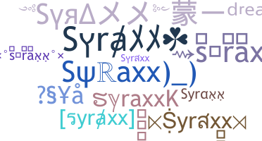 Παρατσούκλι - syraxx