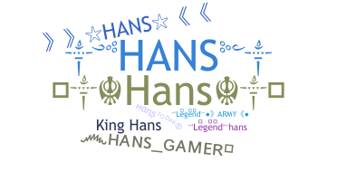 Παρατσούκλι - Hans