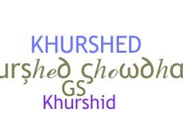 Παρατσούκλι - Khurshed