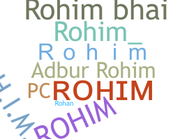 Παρατσούκλι - Rohim