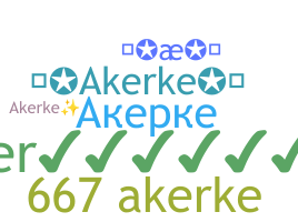 Παρατσούκλι - Akerke