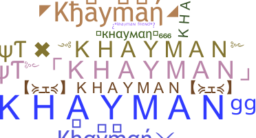 Παρατσούκλι - khayman