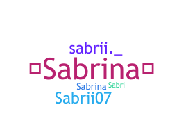 Παρατσούκλι - Sabrii