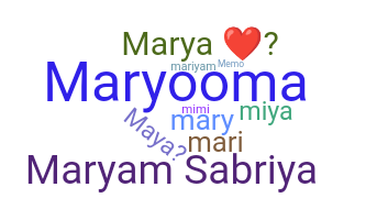 Παρατσούκλι - Maryam