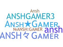 Παρατσούκλι - Anshgamer