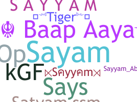 Παρατσούκλι - Sayyam