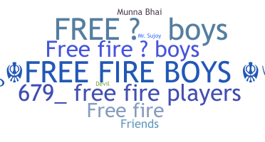 Παρατσούκλι - Freefireboys