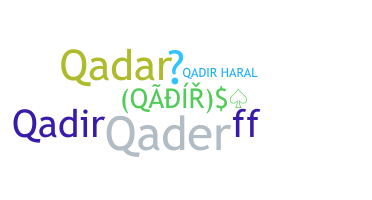 Παρατσούκλι - Qadir