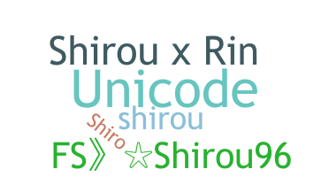 Παρατσούκλι - Shirou