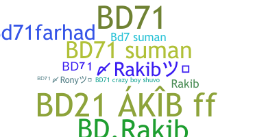 Παρατσούκλι - BD71rakib