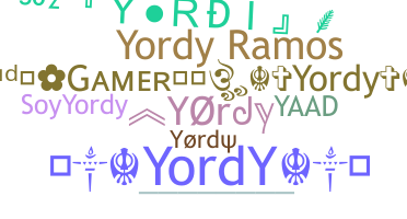 Παρατσούκλι - Yordy
