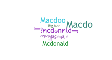 Παρατσούκλι - Macdonald