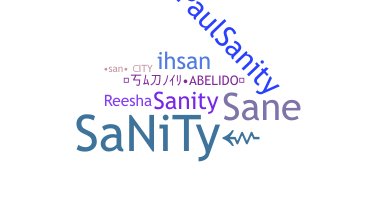 Παρατσούκλι - SaNiTy