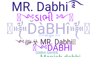 Παρατσούκλι - Dabhi
