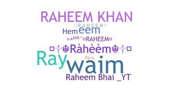 Παρατσούκλι - Raheem