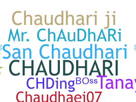 Παρατσούκλι - Chaudhari