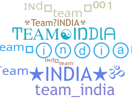 Παρατσούκλι - TeamIndia
