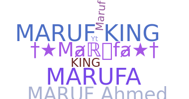 Παρατσούκλι - Marufa
