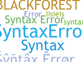 Παρατσούκλι - Syntaxerror